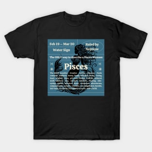 Pisces Women Personality - Big Pisces Energy T-Shirt